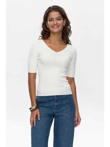 NÜMPH Sweter "Ayelet" w kolorze białym