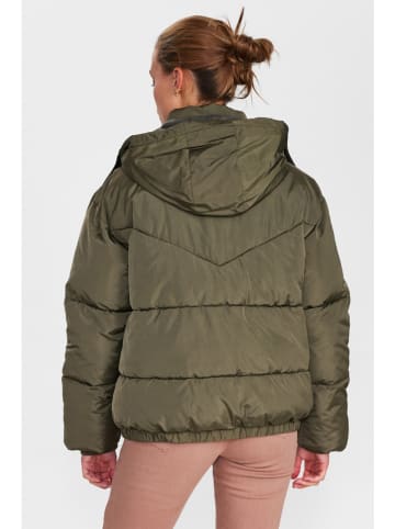 NÜMPH Kurtka pikowana w kolorze oliwkowym