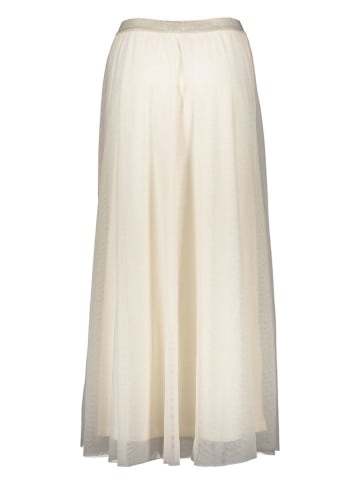 NÜMPH Spódnica w kolorze kremowym