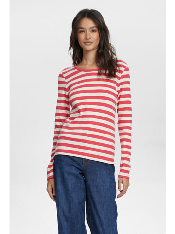 NÜMPH Longsleeve in Rot/ Weiß