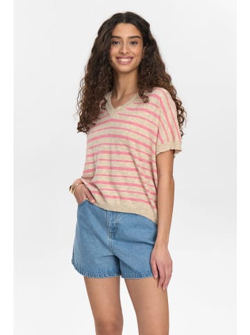 NÜMPH Trui "Nukiki" beige/lichtroze