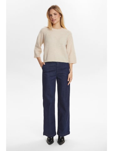 NÜMPH Sweter "Riette" w kolorze kremowym