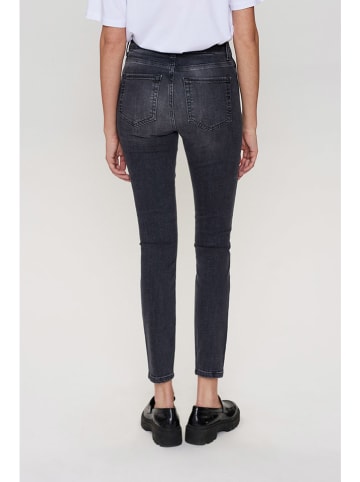 NÜMPH Dżinsy - Skinny fit - w kolorze antracytowym