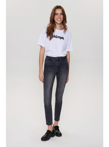 NÜMPH Dżinsy - Skinny fit - w kolorze antracytowym