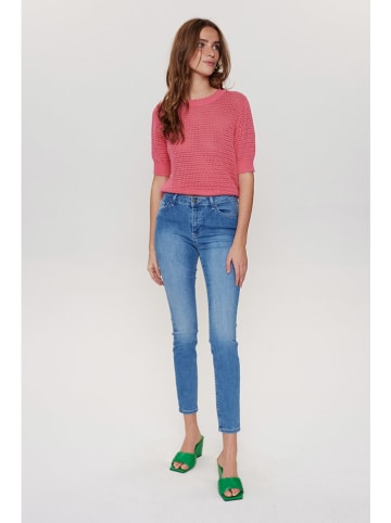 NÜMPH Dżinsy - Skinny fit - w kolorze niebieskim