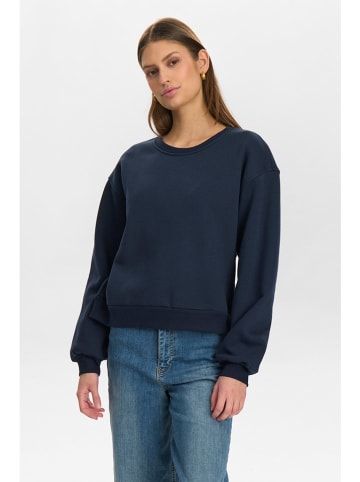 NÜMPH Bluza w kolorze granatowym