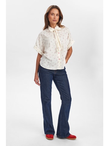 NÜMPH Bluzka w kolorze kremowym