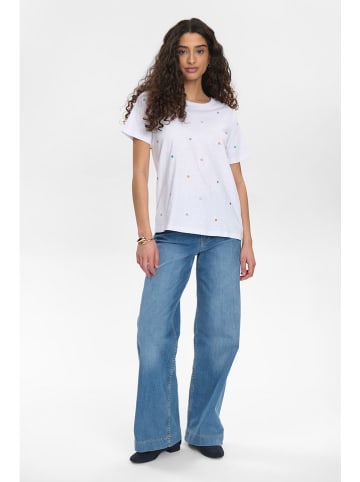 NÜMPH Shirt in Weiß/ Bunt