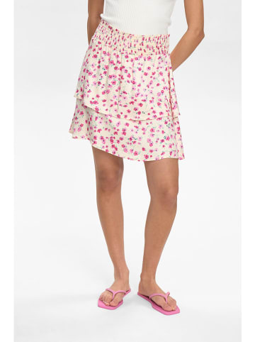 NÜMPH Spódnica "Nutwinkle" w kolorze kremowo-jasnoróżowym