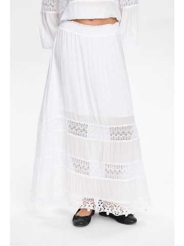 NÜMPH Spódnica "Nugaya" w kolorze białym