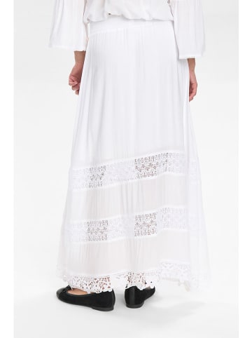 NÜMPH Spódnica "Nugaya" w kolorze białym