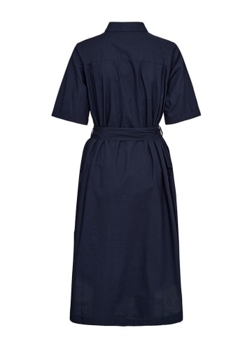 NÜMPH Sukienka "Nugiana" w kolorze granatowym