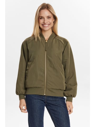 NÜMPH Wende-Blouson "Etera" in Khaki/ Creme