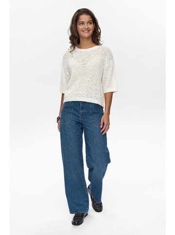 NÜMPH Sweter "Mirandi" w kolorze białym