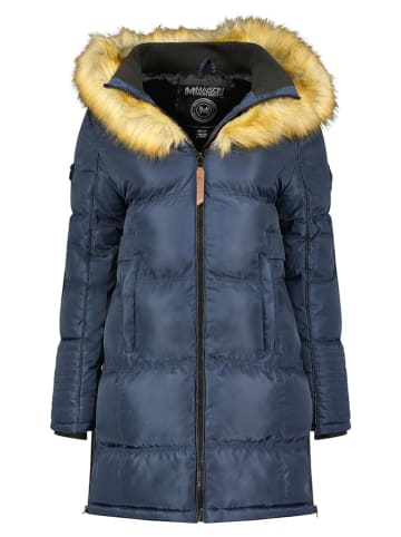 Maison Montaigne Płaszcz zimowy "Beautimai" w kolorze granatowym