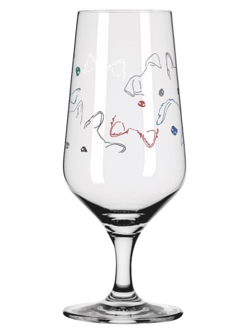 RITZENHOFF Kufle (2 szt.) "Petfluencer" w kolorze czarno-czerwonym - 330 ml