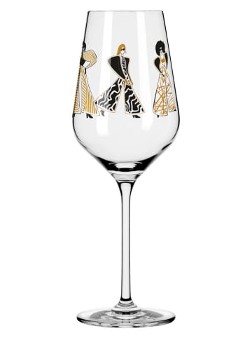RITZENHOFF Kieliszki (2 szt.) w kolorze czarno-jasnobrązowym do wina - 300 ml