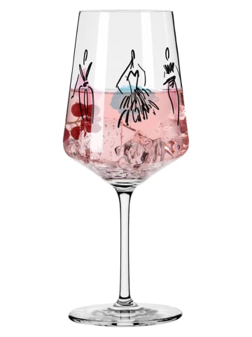 RITZENHOFF Cocktailglas "Online Fashion" in Rosa/ Hellblau - 500 ml