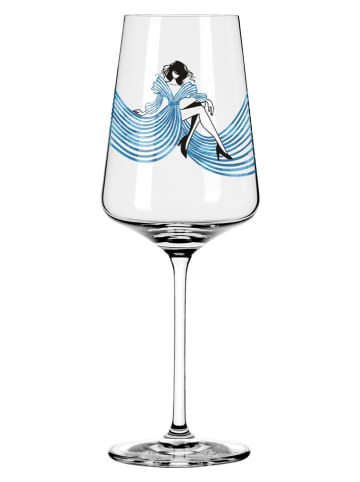 RITZENHOFF Kieliszki (2 szt.) w kolorze błękitno-różowym do wina - 500 ml