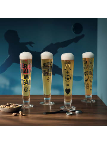 RITZENHOFF Bierglas "Fußbal" in Schwarz - 330 ml