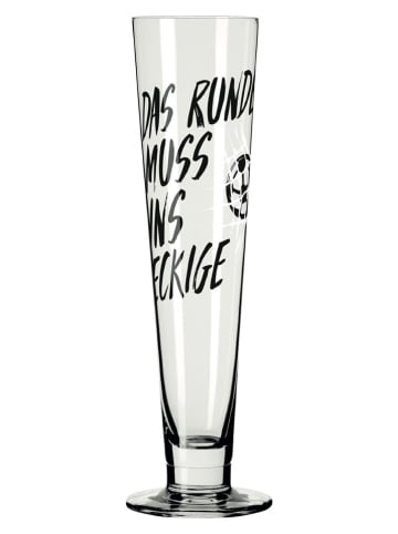 RITZENHOFF Bierglas "Fußbal" in Schwarz - 330 ml
