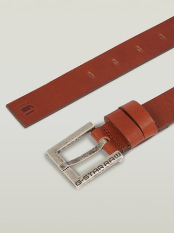 G-Star Leder-Gürtel in Hellbraun