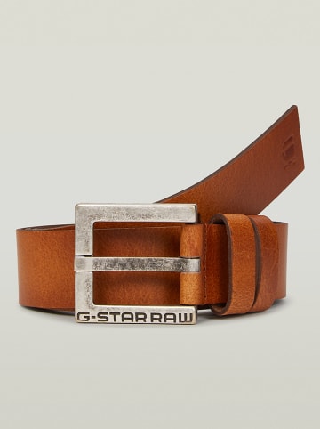 G-Star Leder-Gürtel in Camel