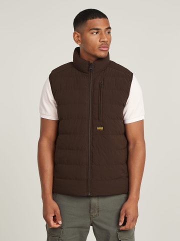 G-Star Doorgestikte bodywarmer bruin