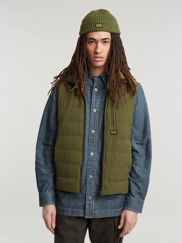 G-Star Kamizelka pikowana w kolorze khaki
