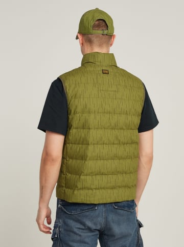 G-Star Kamizelka pikowana w kolorze zielonym