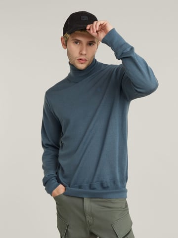 G-Star Wełniany sweter w kolorze niebieskim