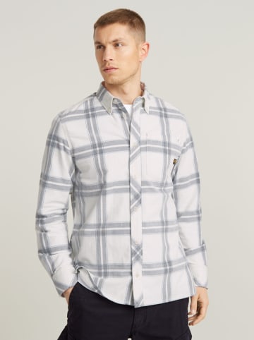 G-Star Blouse wit/grijs