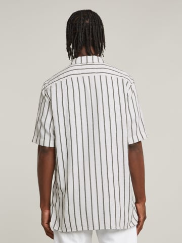 G-Star Hemd in Weiß/ Khaki