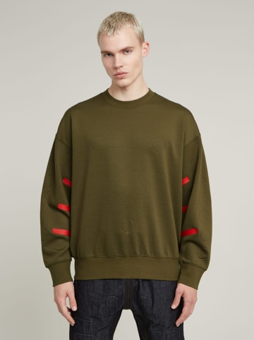G-Star Sweatshirt kaki/oranje