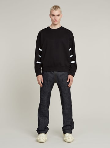 G-Star Sweatshirt in Schwarz/ Weiß
