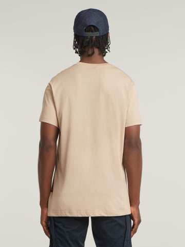 G-Star Shirt beige/donkerblauw