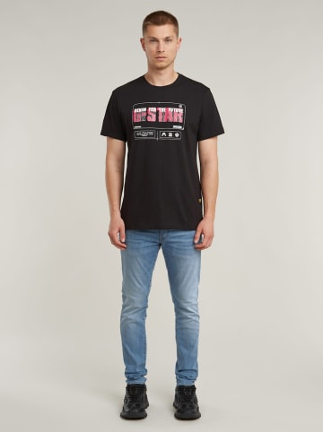 G-Star Koszulka w kolorze czarno-czerwonym