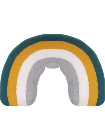 Kindsgut Kissen "Oskar" in Ocker/ Grün - (L)40 x (B)30 cm