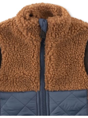 Sanetta Kidswear Teddyweste in Hellbraun