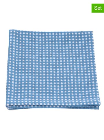 Overbeck and Friends 2er-Set: Geschirrtücher "Elli" in Blau - (L)35 x (B)35 cm