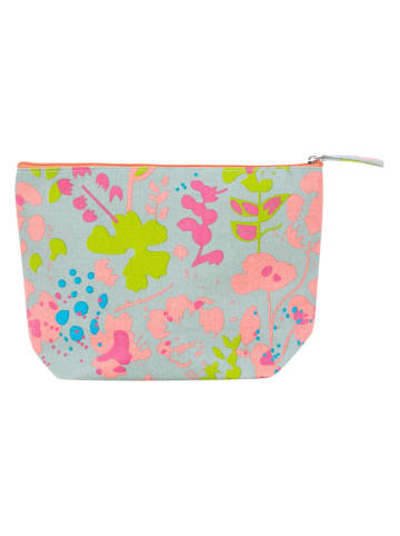 Overbeck and Friends Kosmetiktasche ''Viola'' in Türkis/ Grün - (B)30 x (H)20 x (T)10 cm