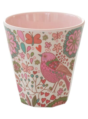 Overbeck and Friends Becher ''Merle'' in Rosa/ Beige - 250 ml