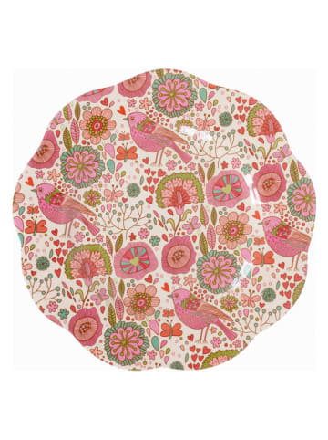 Overbeck and Friends Frühstücksteller ''Merle'' in Rosa/ Beige - Ø 22 cm