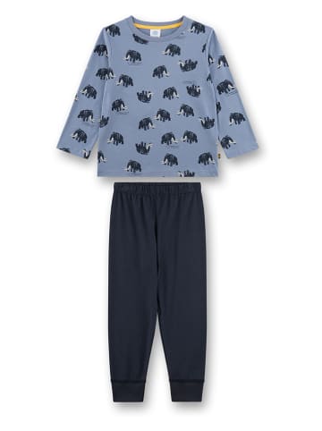 Sanetta Pyjama lichtblauw/donkerblauw