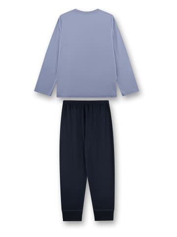 Sanetta Pyjama in Hellblau/ Dunkelblau