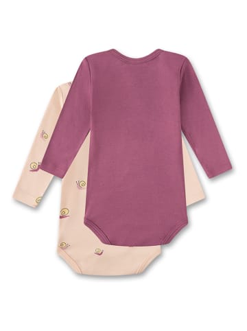 Sanetta 2er-Set: Bodys in Lila/ Beige