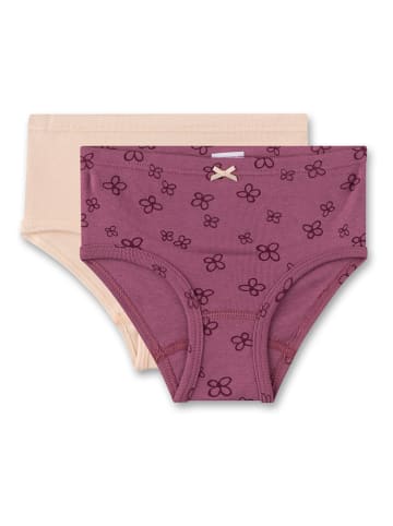 Sanetta Majtki (2 pary) w kolorze beżowo-fioletowym