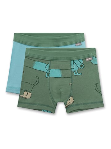 Sanetta 2-delige set: boxershorts lichtblauw/groen