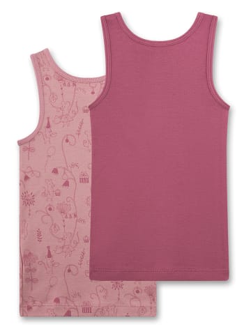 Sanetta 2-delige set: hemdjes lichtroze/paars