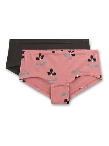 Sanetta 2-delige set: hipsters antraciet/lichtroze